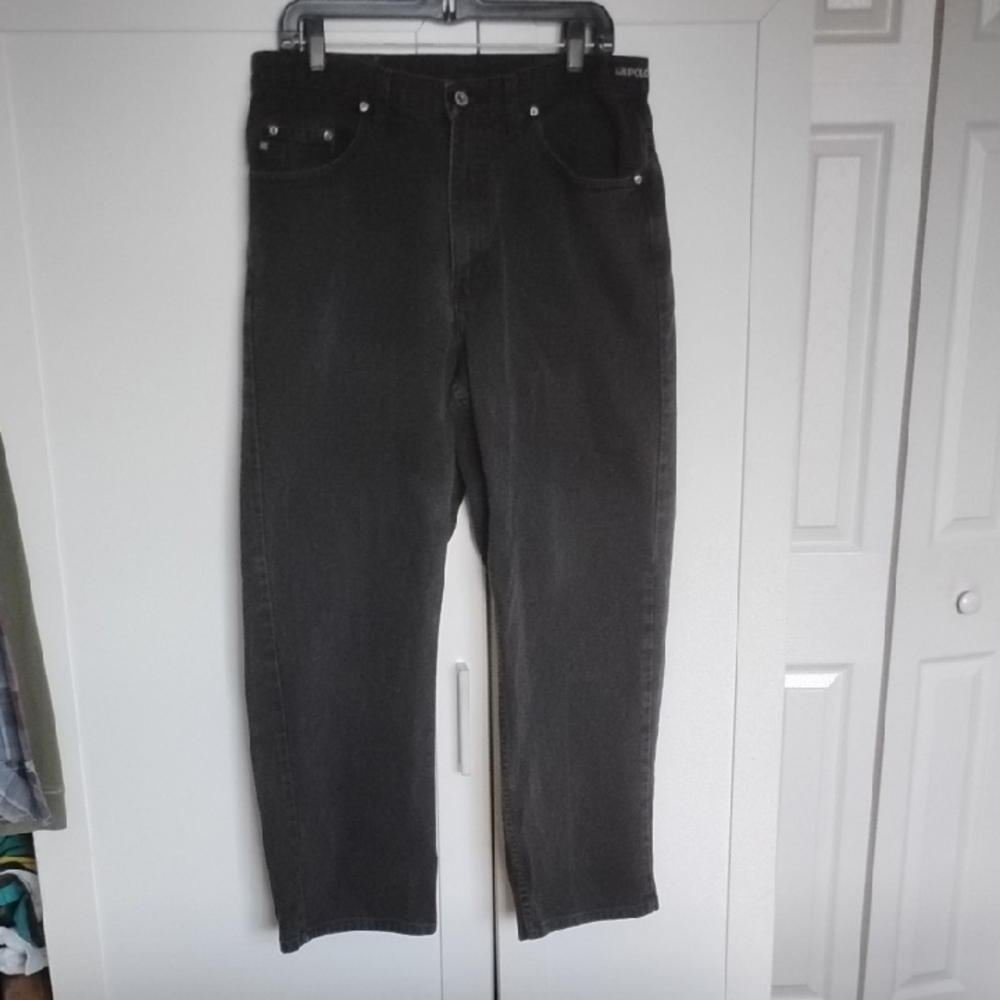 Polo Jeans Co. Black Denim Jeans Size 32x30